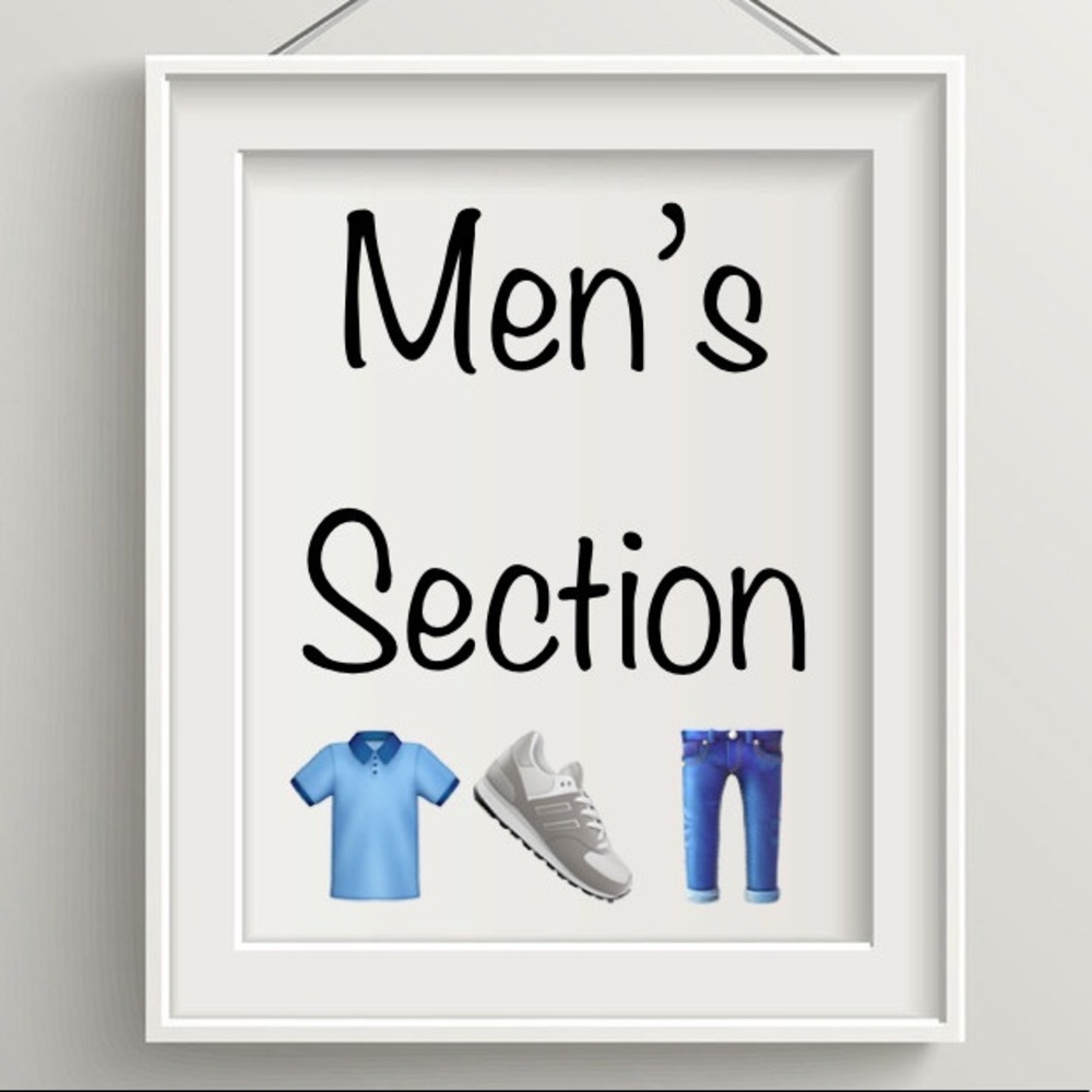 Men’s section ➡️